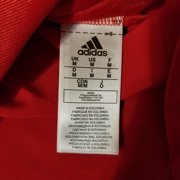 Adidas 1/4 Zip NHL Chicago Blackhawks Aeroready Pullover GI5201 Red Men's Medium - Picture 9 of 11